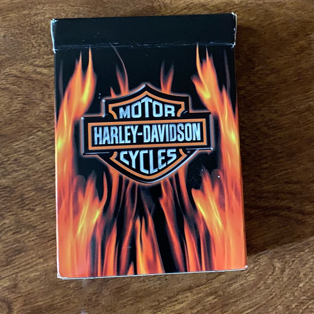 Harley Davidson playing cards